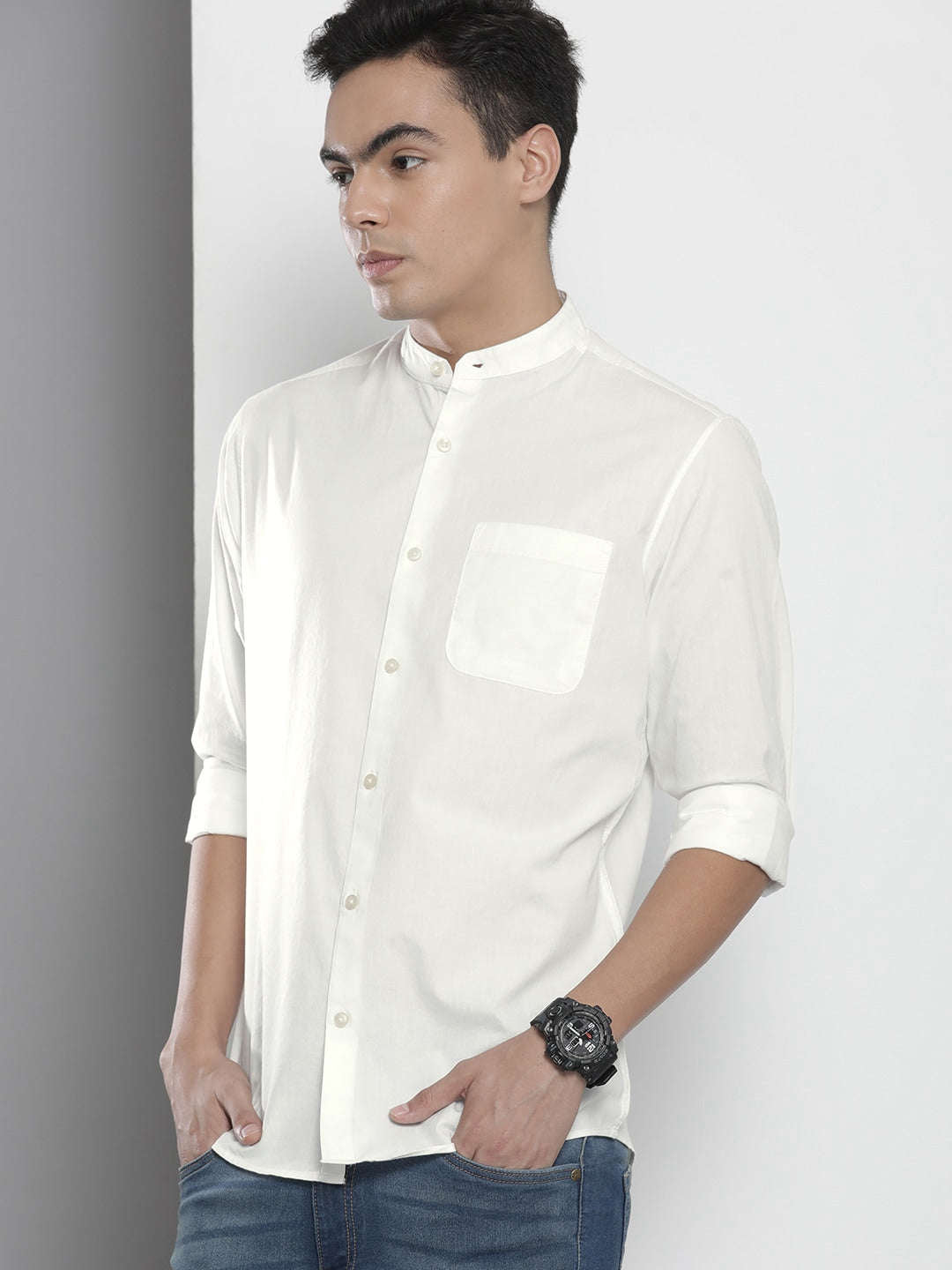 Men's Solid Regular Fit Shirt