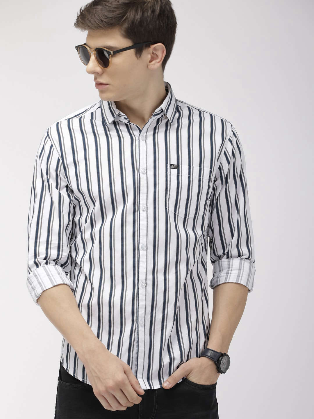 Men's Striped Slim Fit Shirt