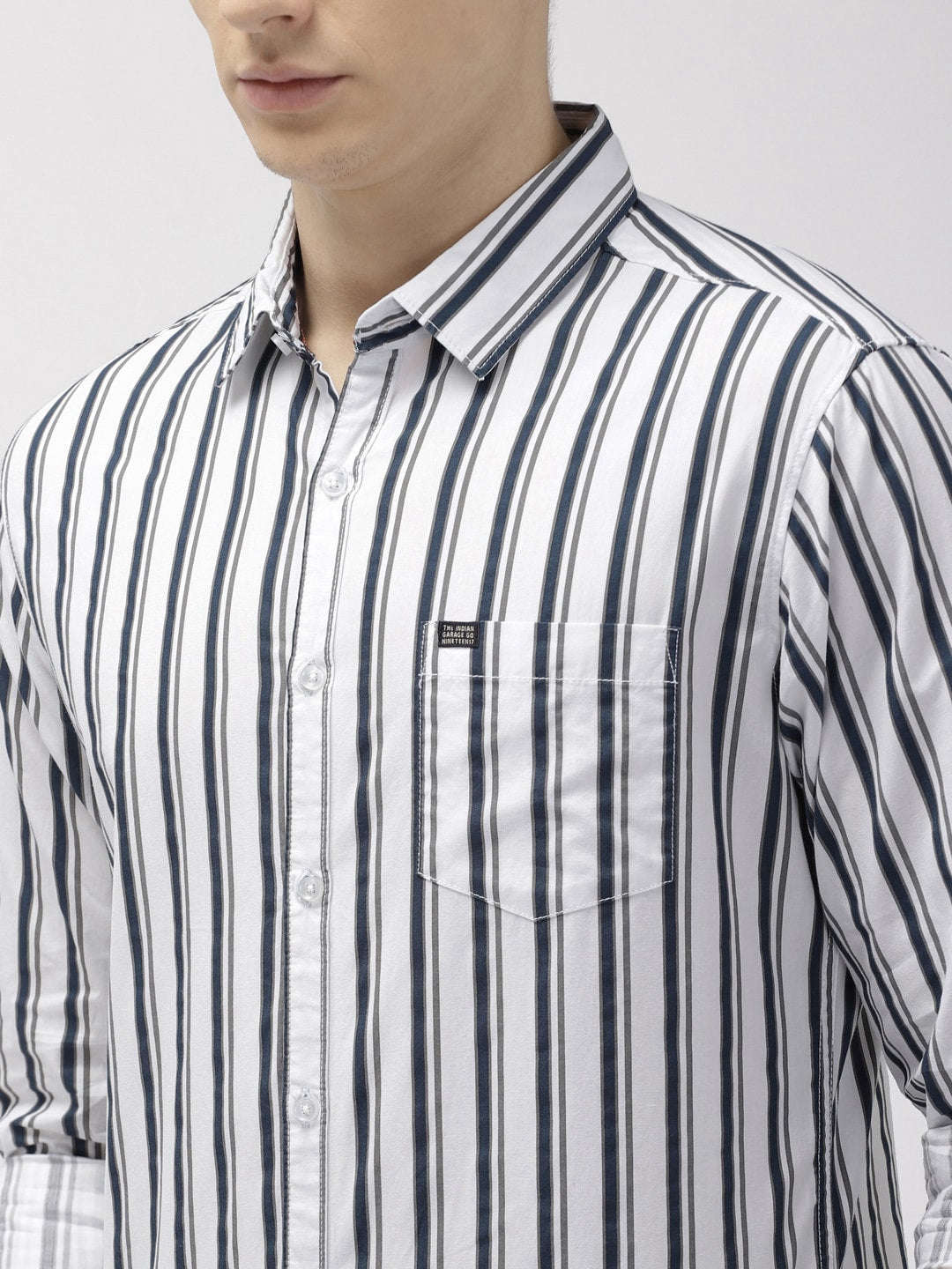 Men's Striped Slim Fit Shirt