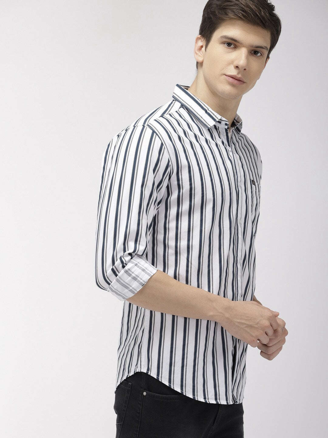 Men's Striped Slim Fit Shirt