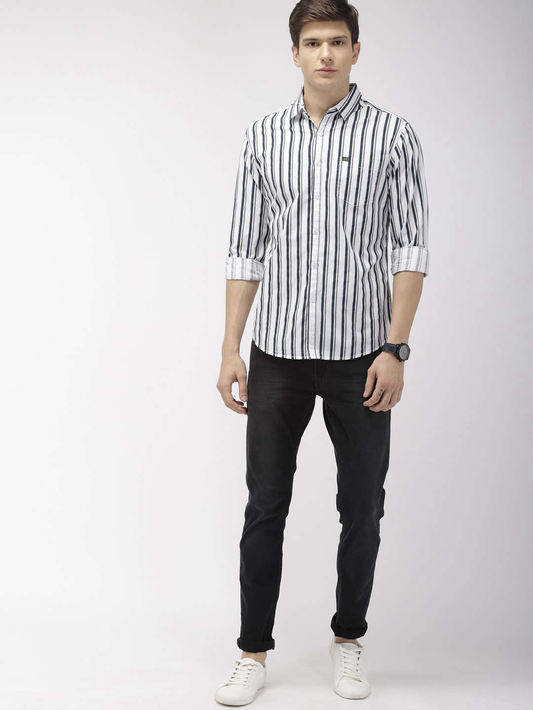 Men's Striped Slim Fit Shirt