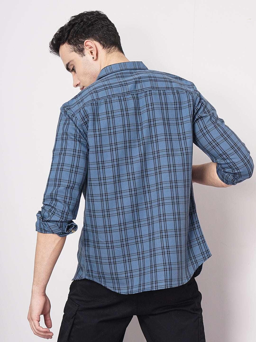 Men's Checked Slim Fit Shirt