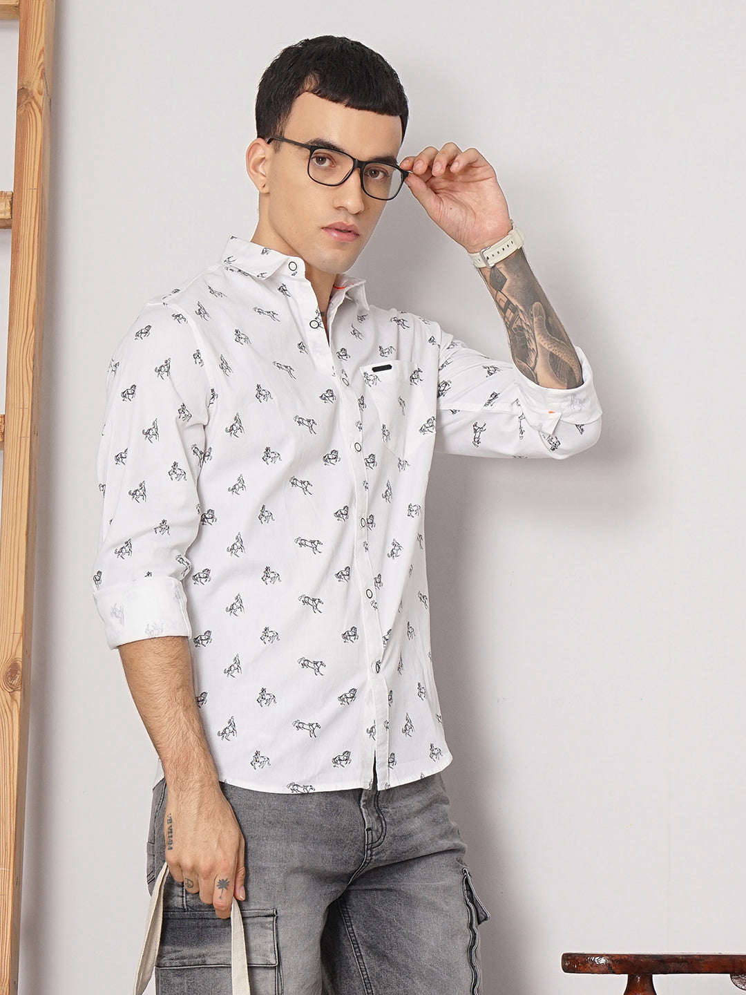 Men's Quirky Printed Shirt