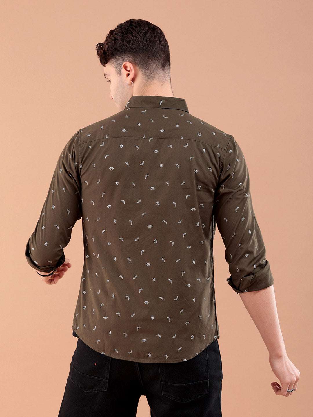 Men's Printed Slim Fit Shirt