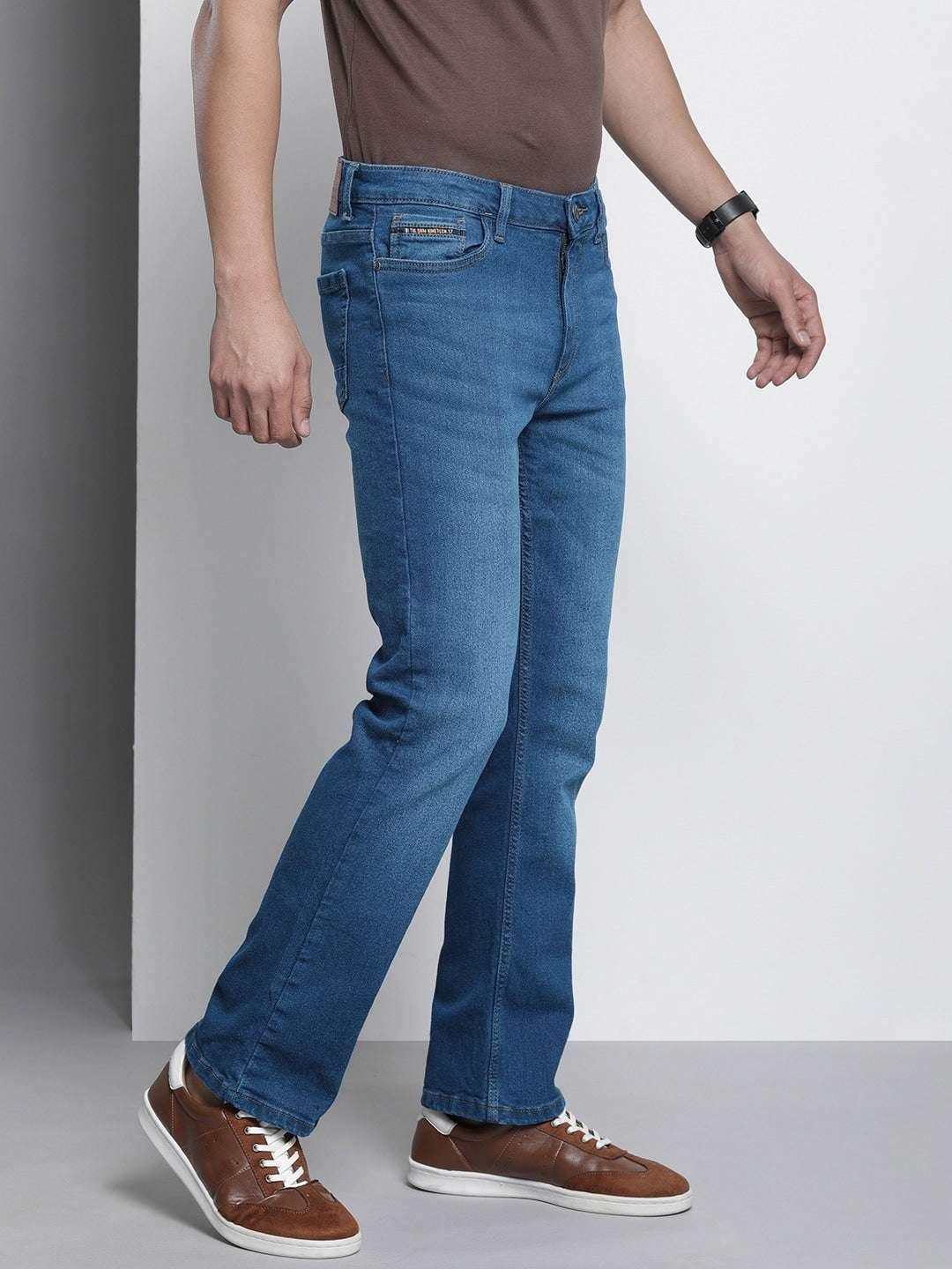 Men's G-Noah Distress Boot Cut Fit Jeans