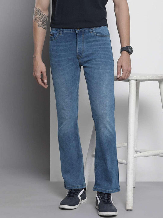 Men's G-Noah Distress Boot Cut Fit Jeans