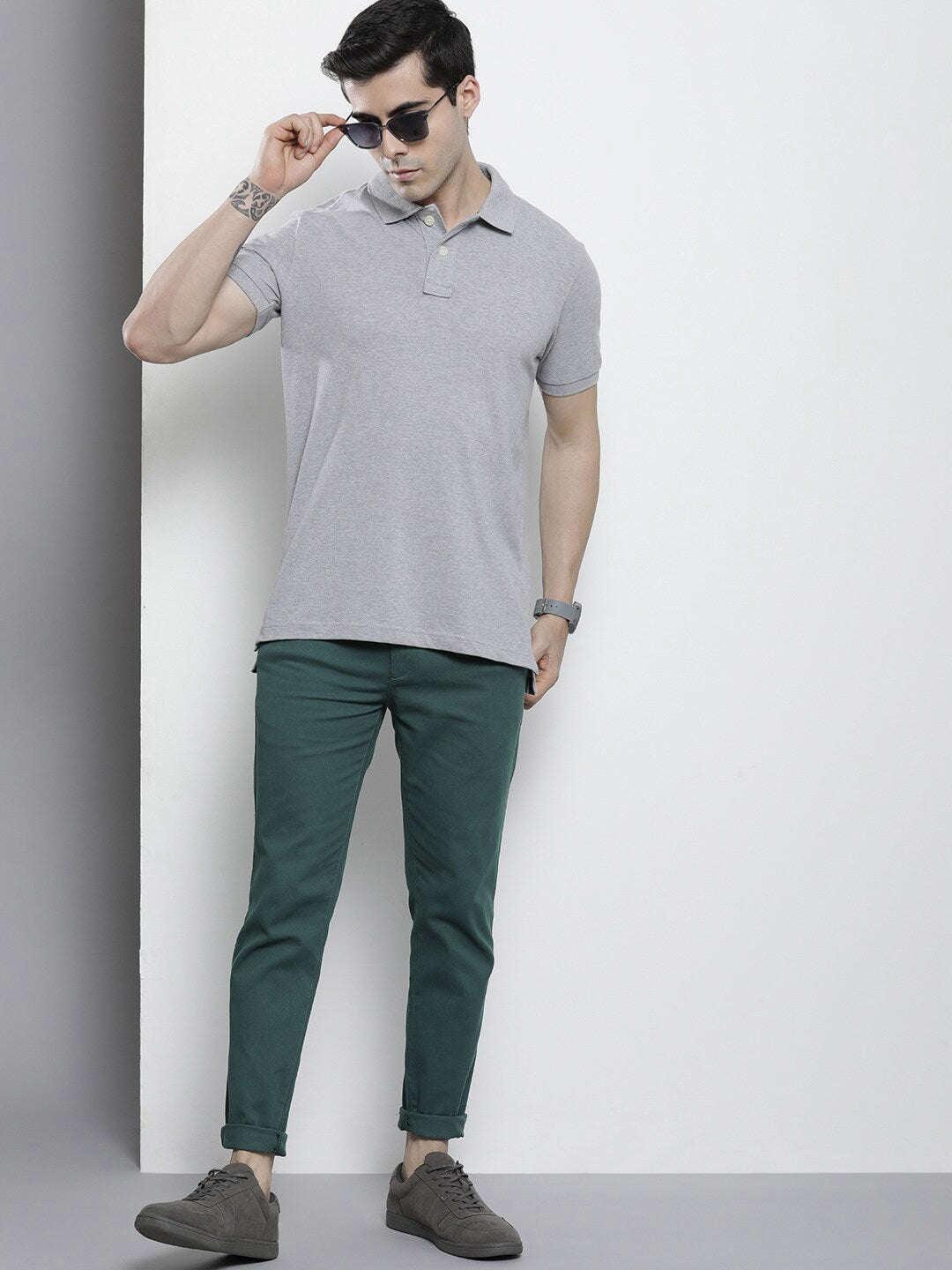 Men's Solid Chino Pants