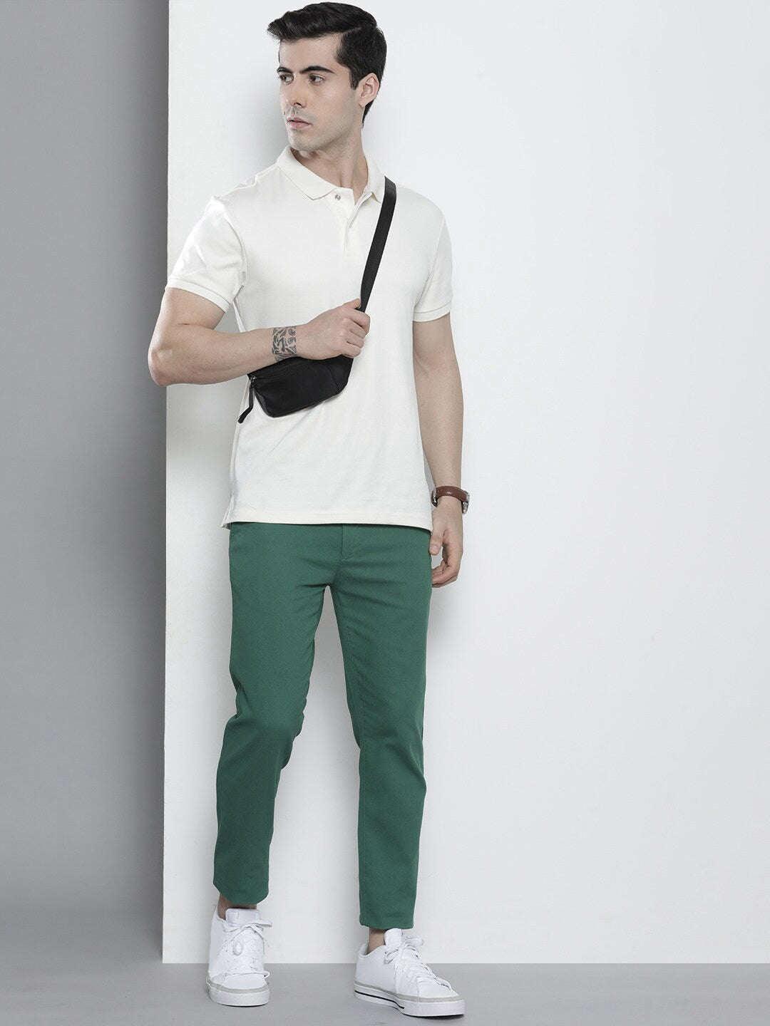 Men's Solid Chino Pants