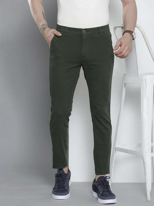 Men's Solid Chino Pants