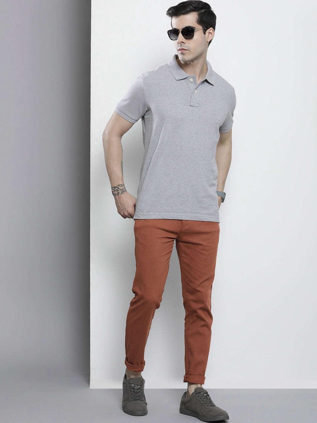 Men's Solid Chino Pants