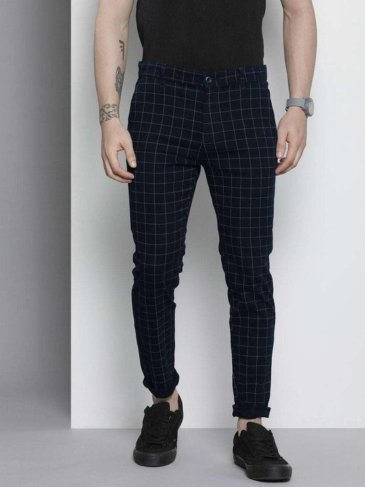 Men's Checked Chino Pants