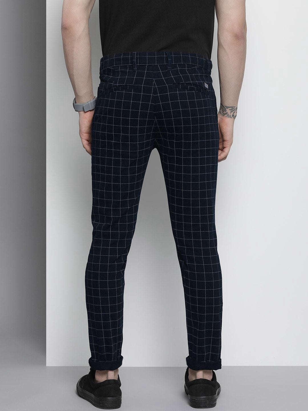 Men's Checked Chino Pants