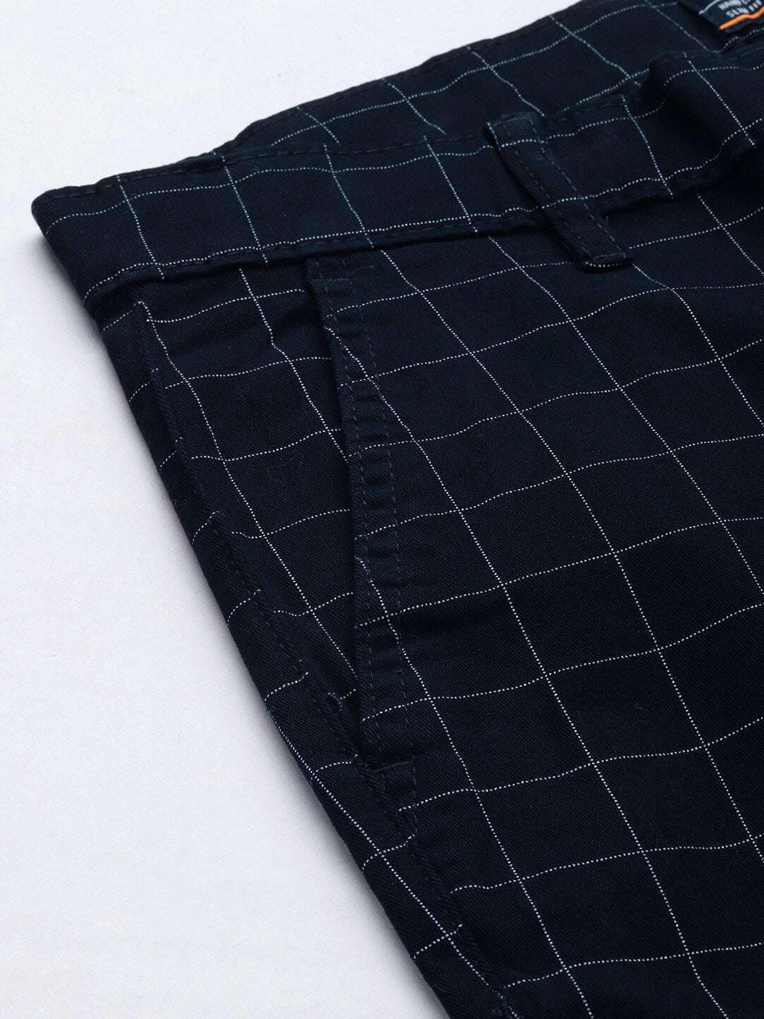 Men's Checked Chino Pants