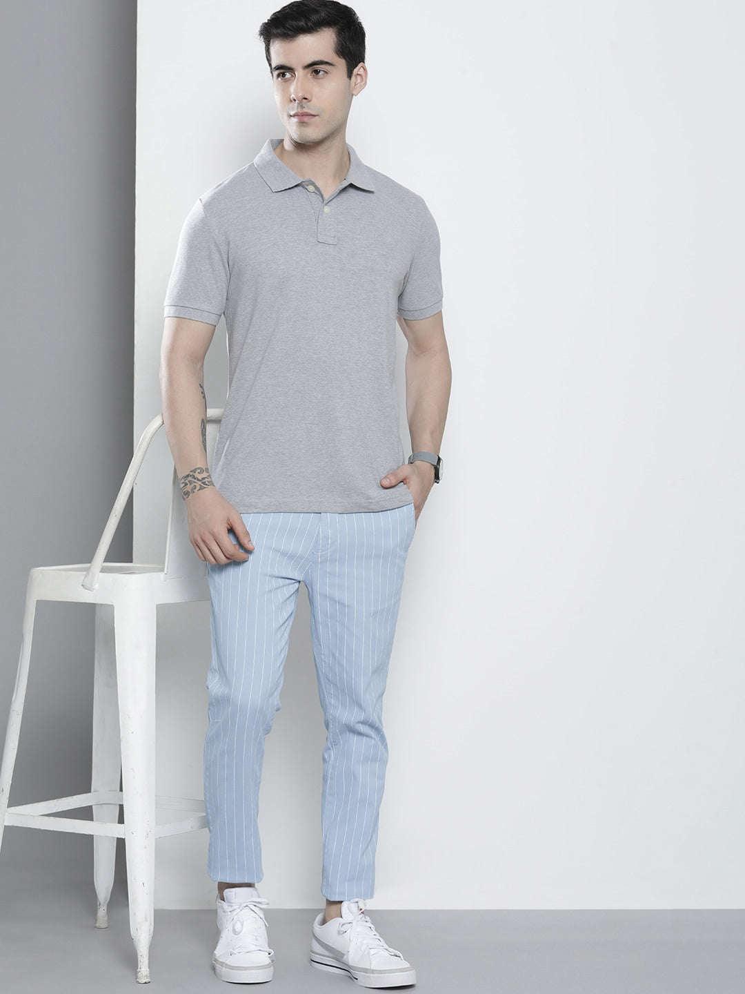 Men's Striped Chino Pants