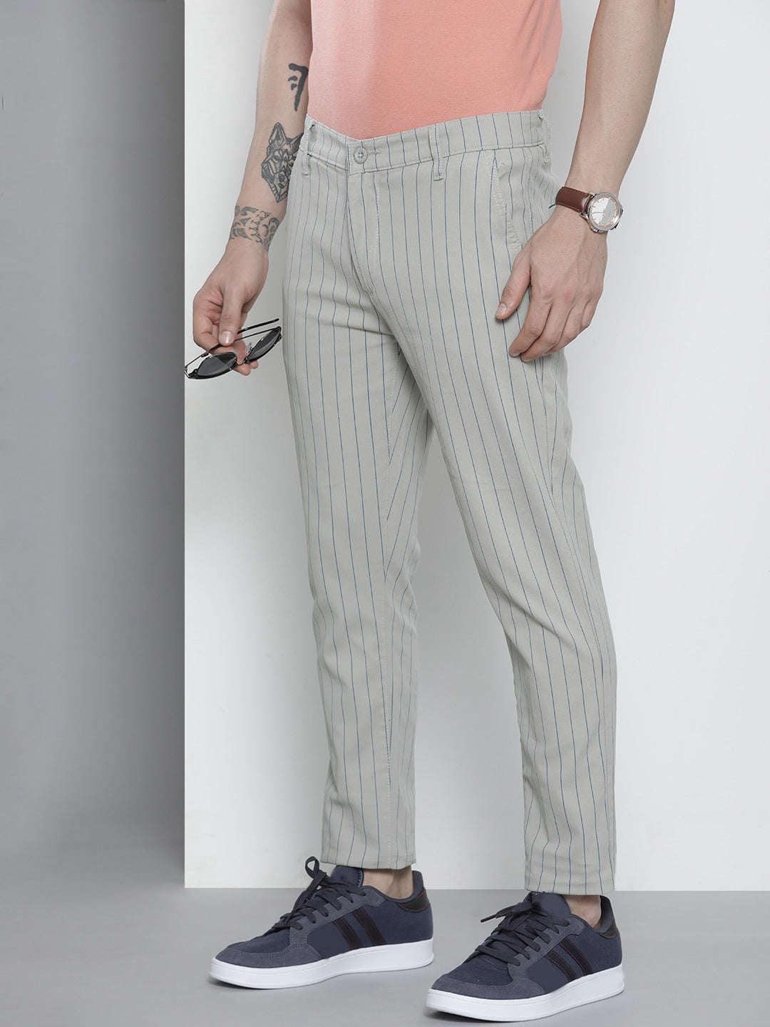 Men's Striped Chino Pants