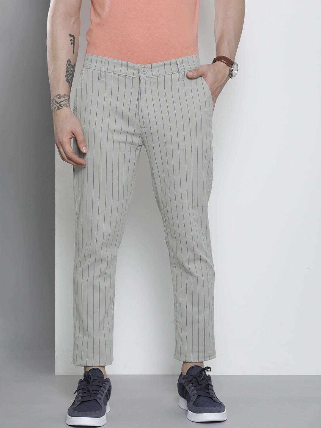 Men's Striped Chino Pants