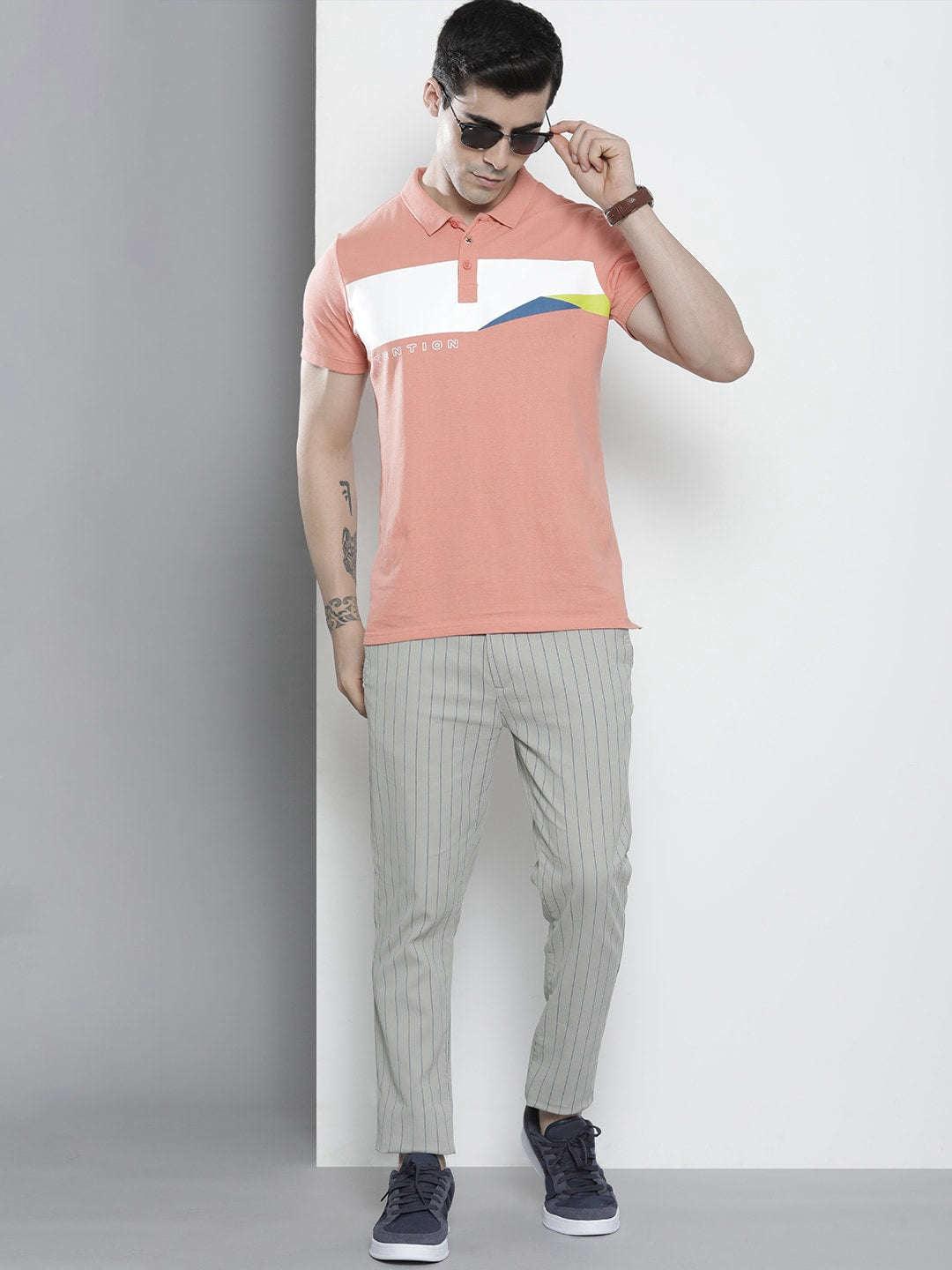 Men's Striped Chino Pants