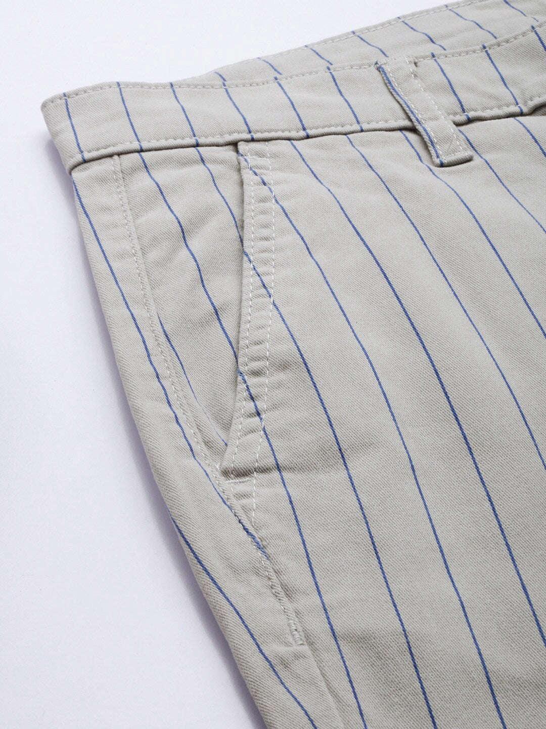 Men's Striped Chino Pants