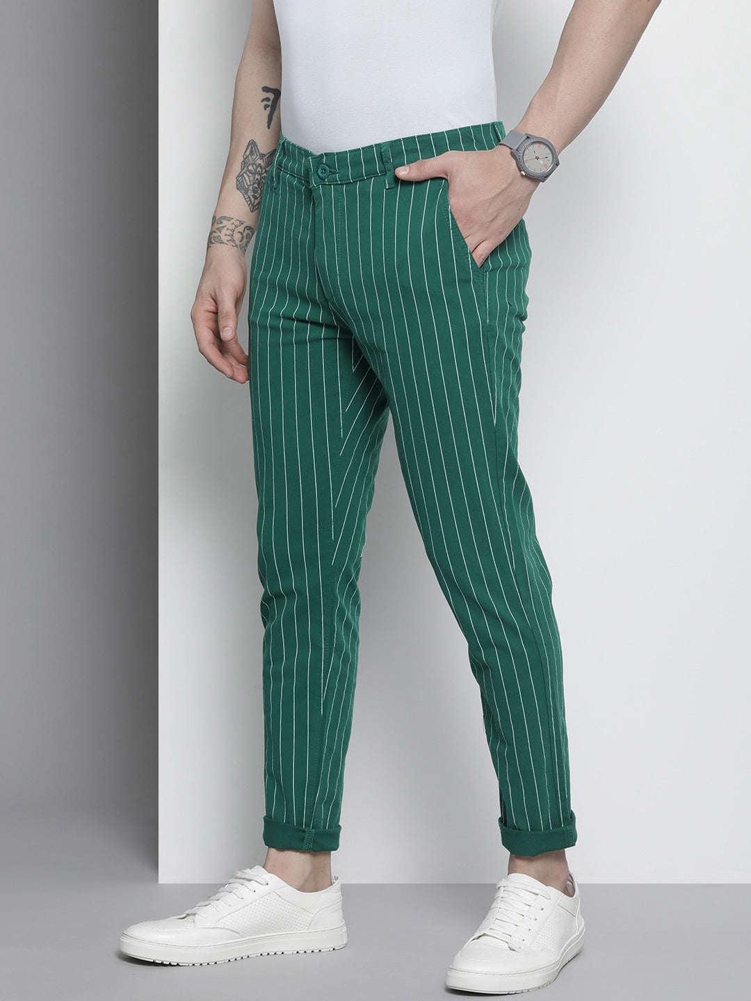 Men's Striped Chino Pants