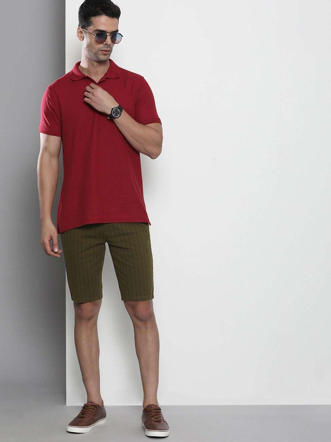 Men's Chino Striped Shorts