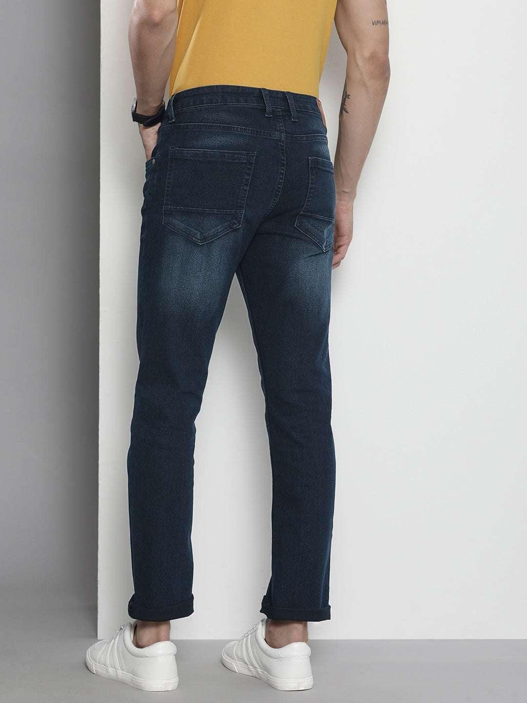 Men's Distressed Straight Jeans