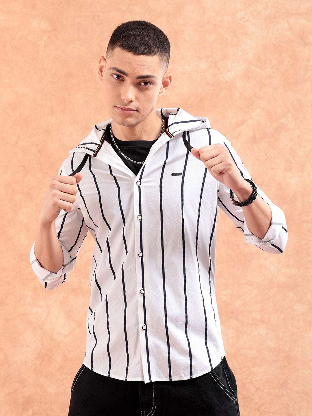 Men's Striped Slim Fit Shirt