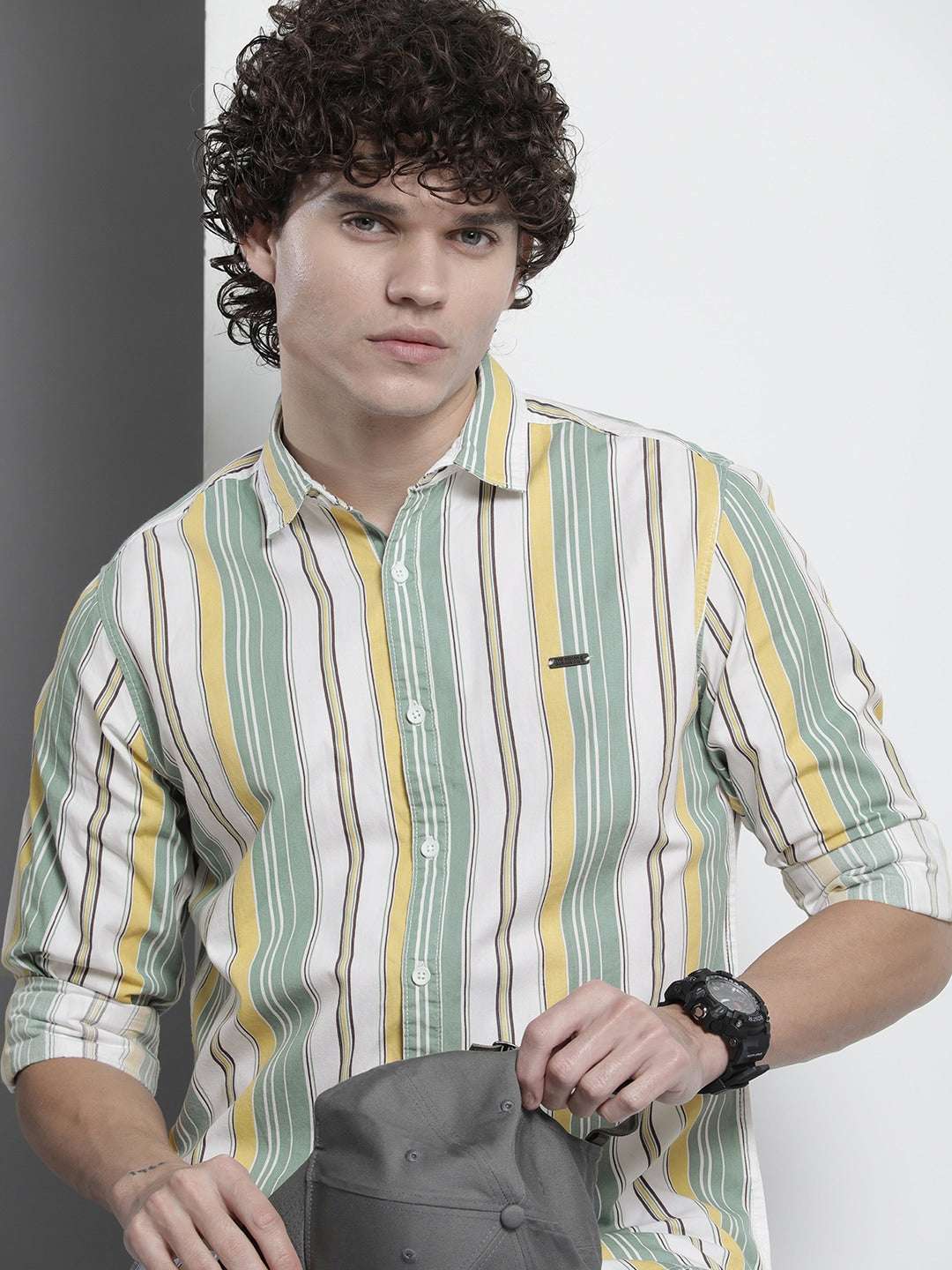 Men's Striped Regular Fit Shirt