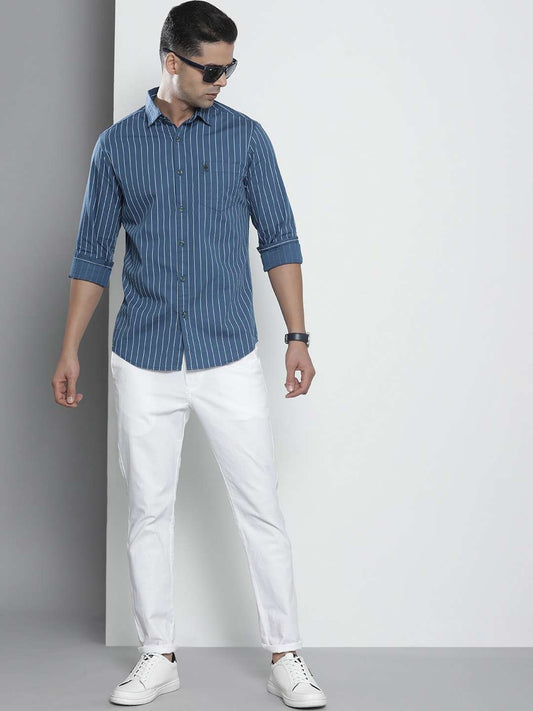 Men's Striped Casual Shirt