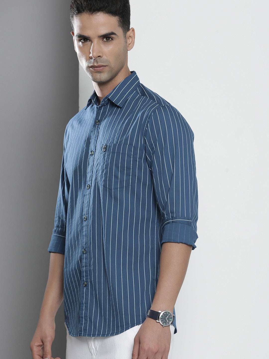 Men's Striped Casual Shirt