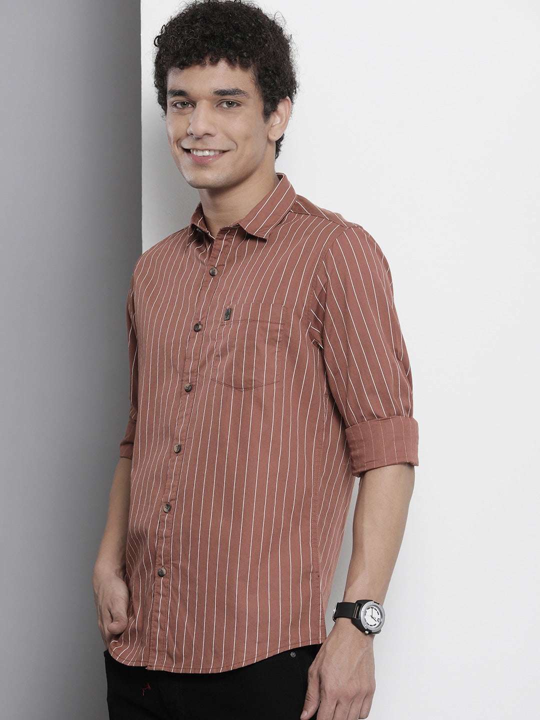 Men's Striped Casual Shirt