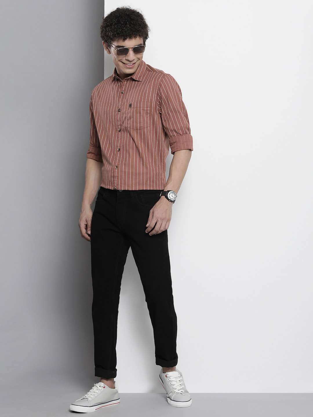 Men's Striped Casual Shirt