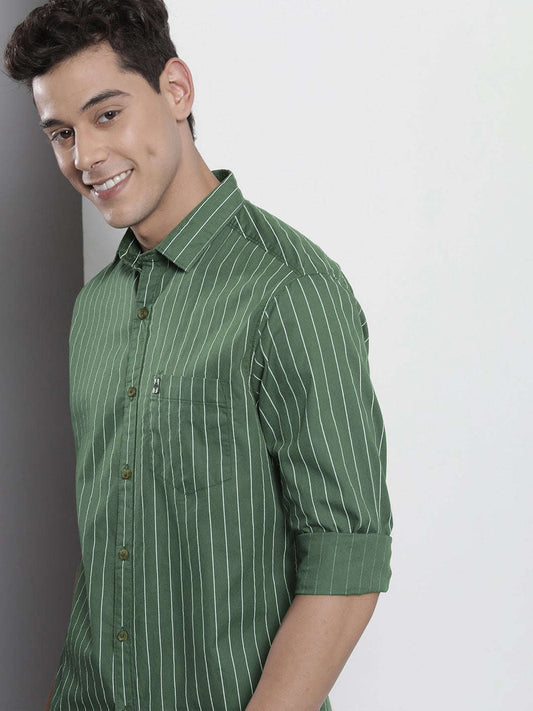 Men's Striped Casual Shirt