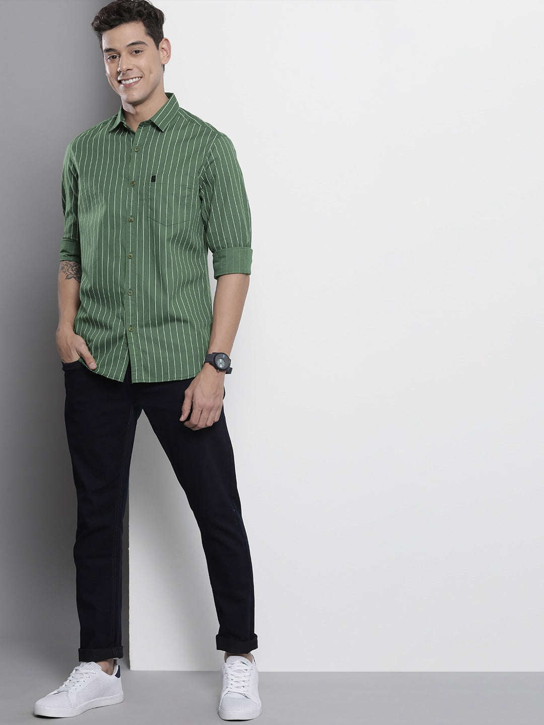 Men's Striped Casual Shirt