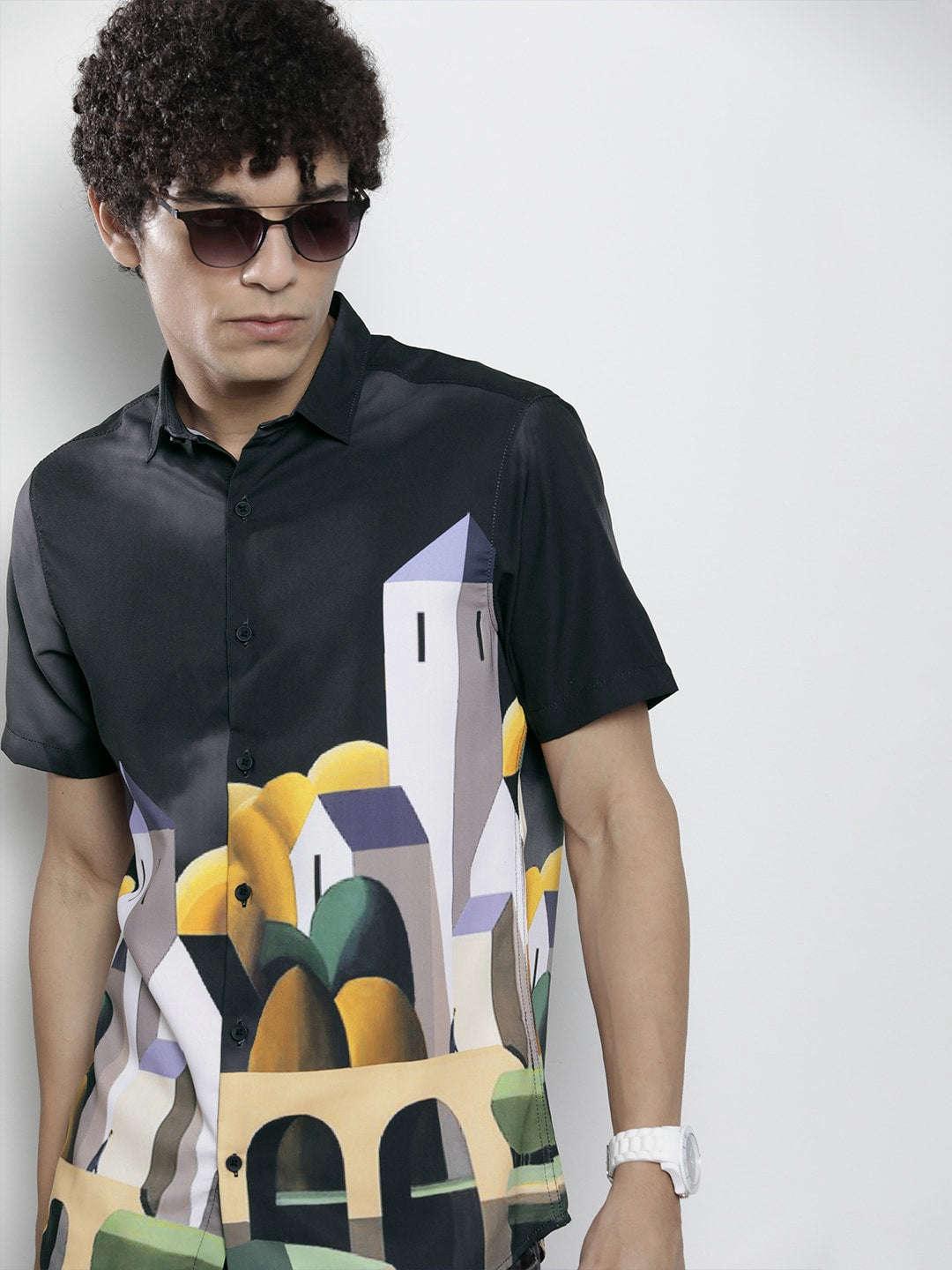 Men's Tropical Printed Shirt