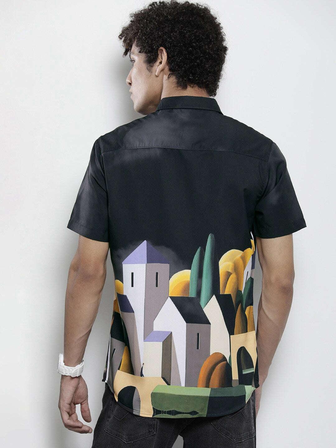 Men's Tropical Printed Shirt