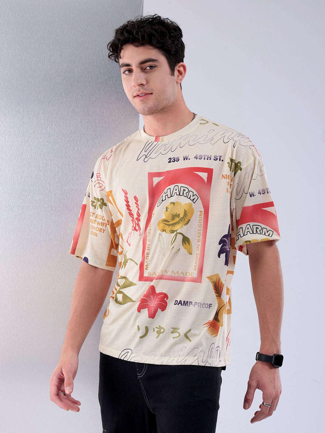 Men's Printed Oversized T-Shirt