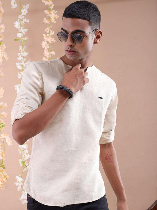 Men's V-Neck Kurta