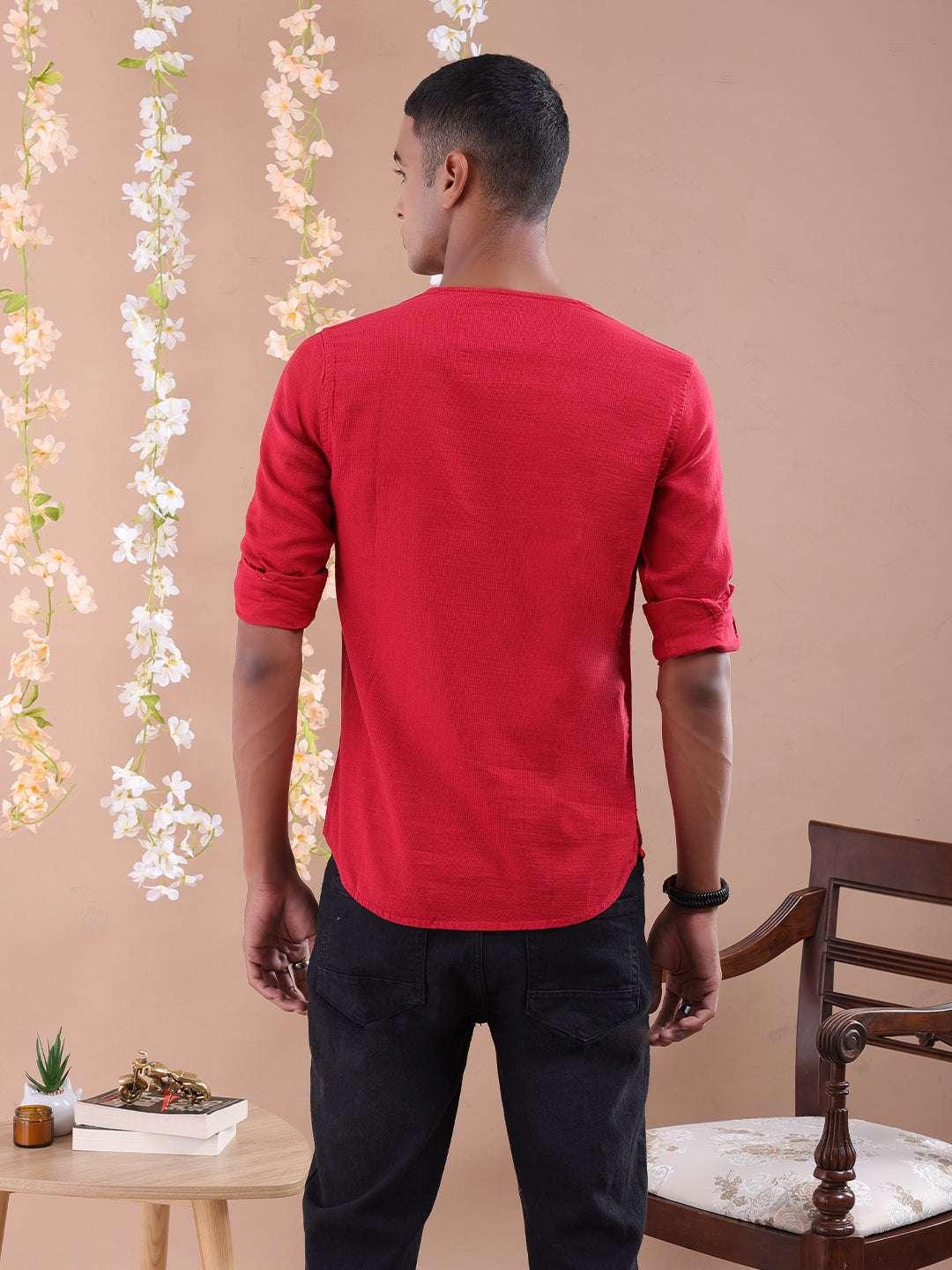 Men's V-Neck Kurta