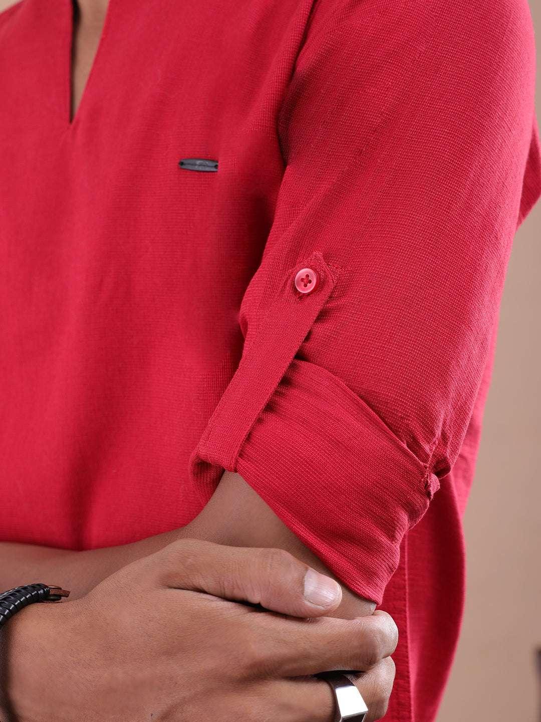 Men's V-Neck Kurta