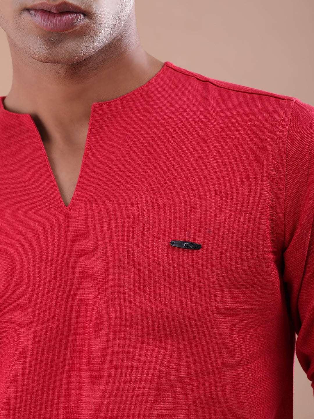 Men's V-Neck Kurta