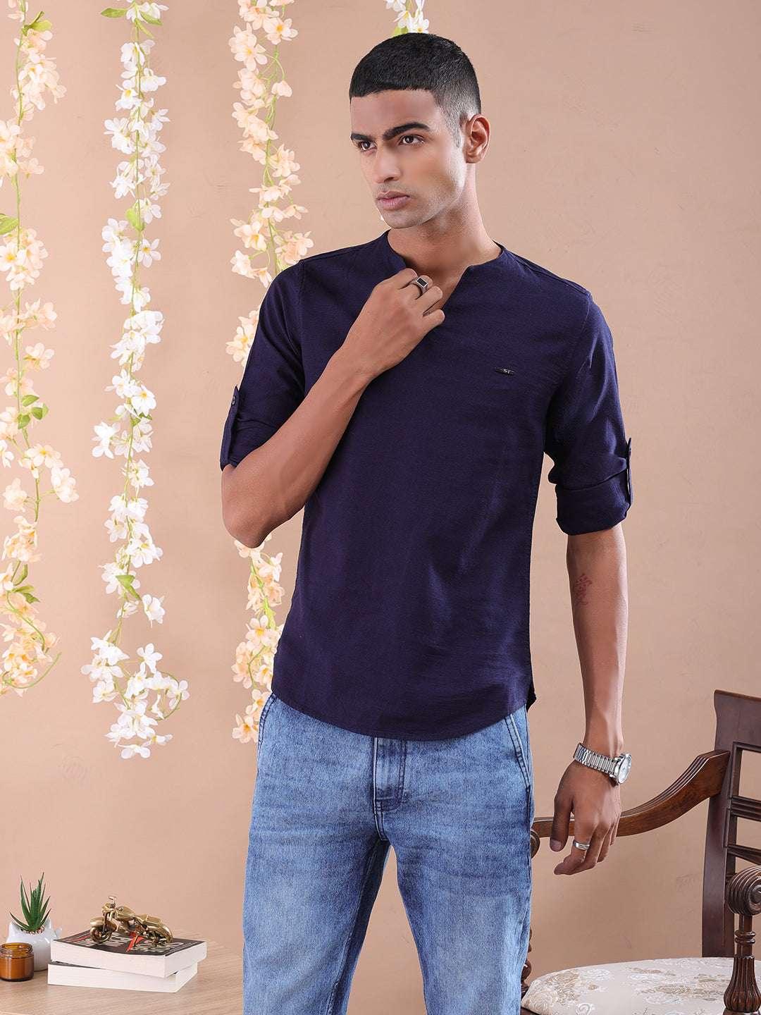 Men's V-Neck Kurta