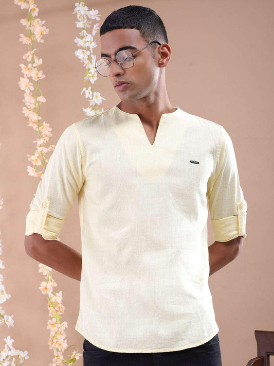 Men's V-Neck Kurta