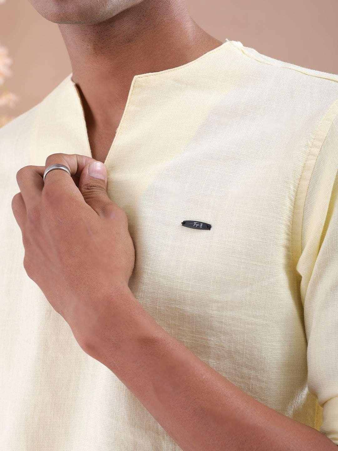 Men's V-Neck Kurta