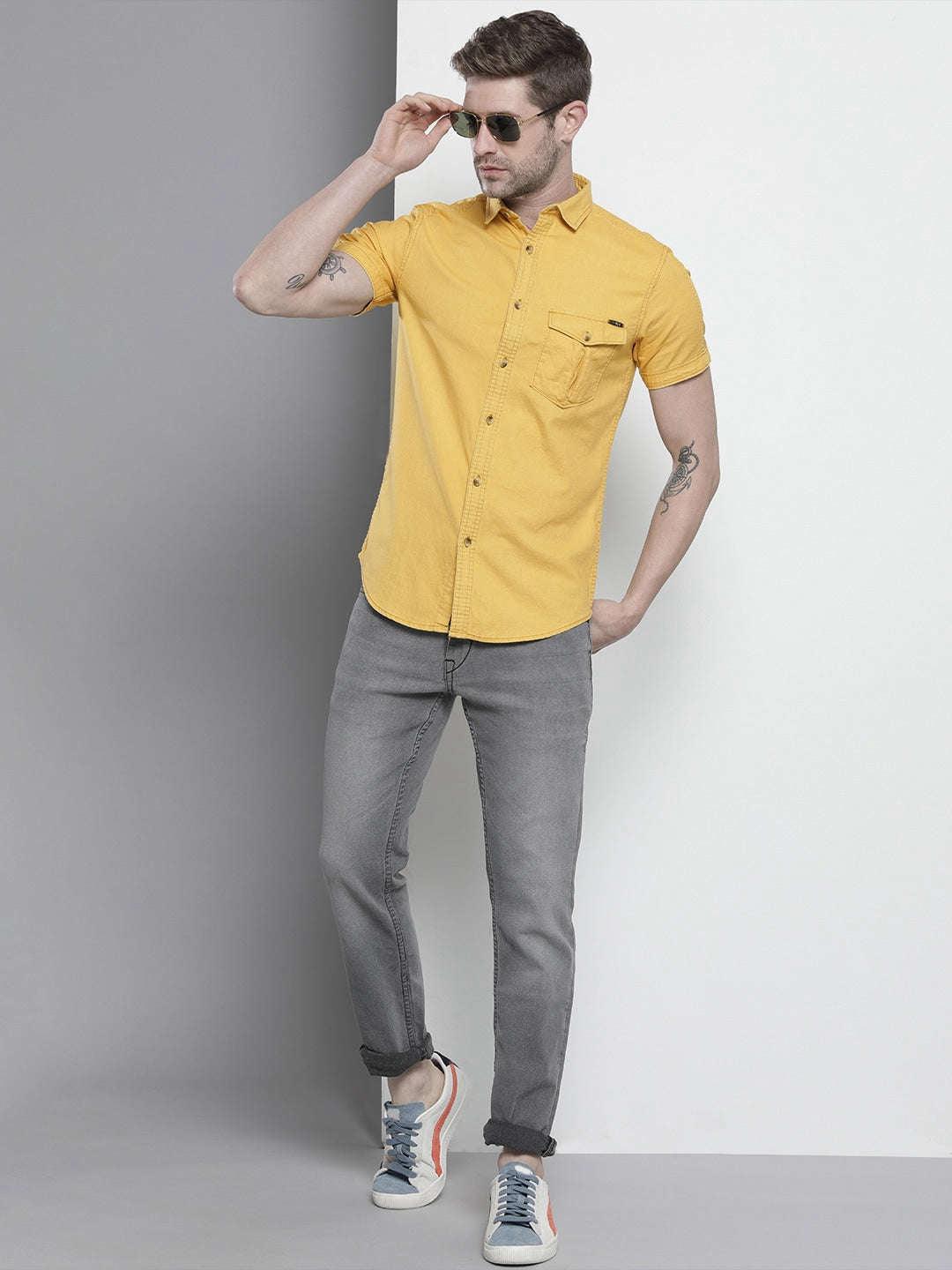 Men's Solid Casual Shirt