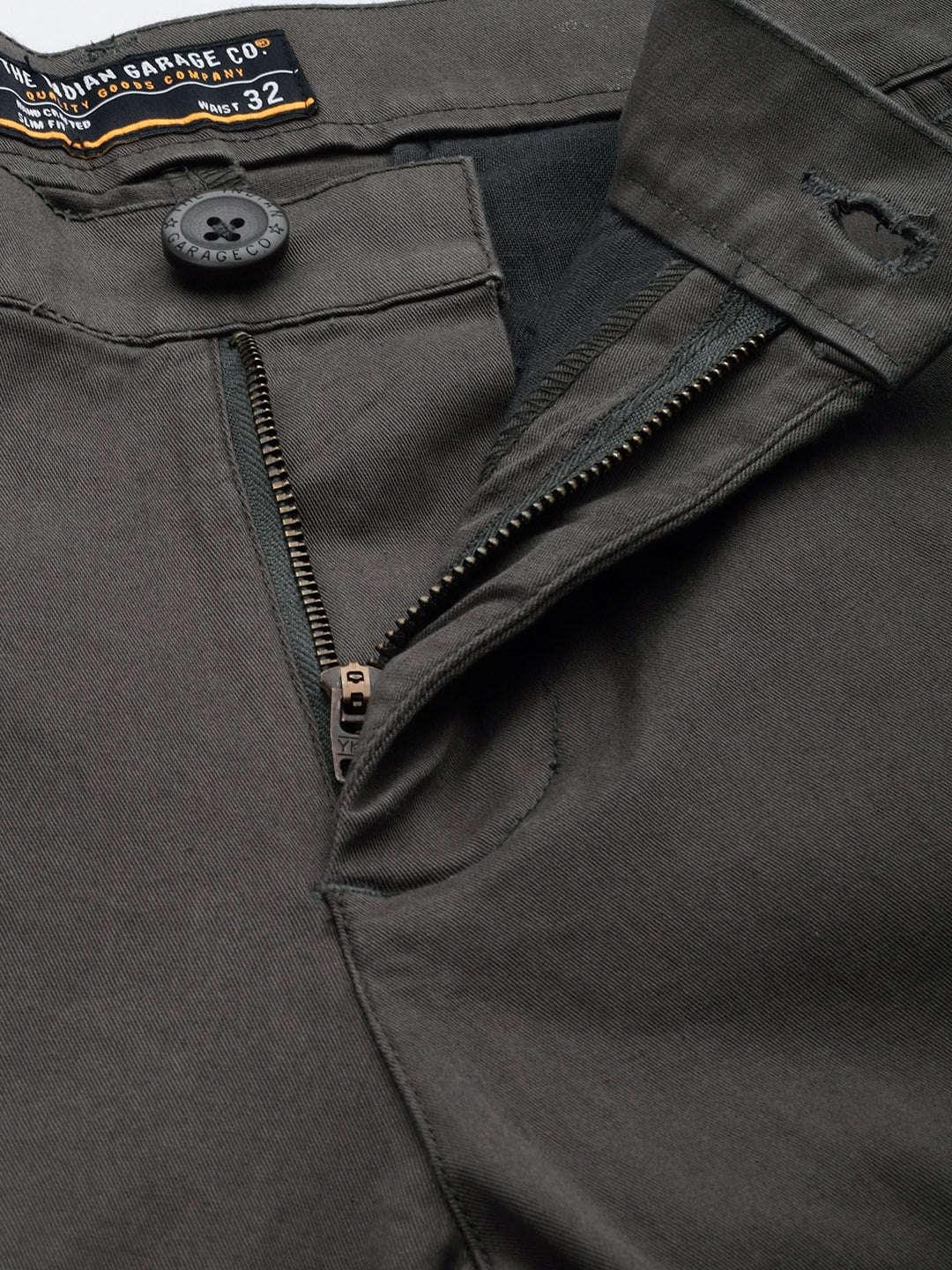 Men's Solid Casual Chino