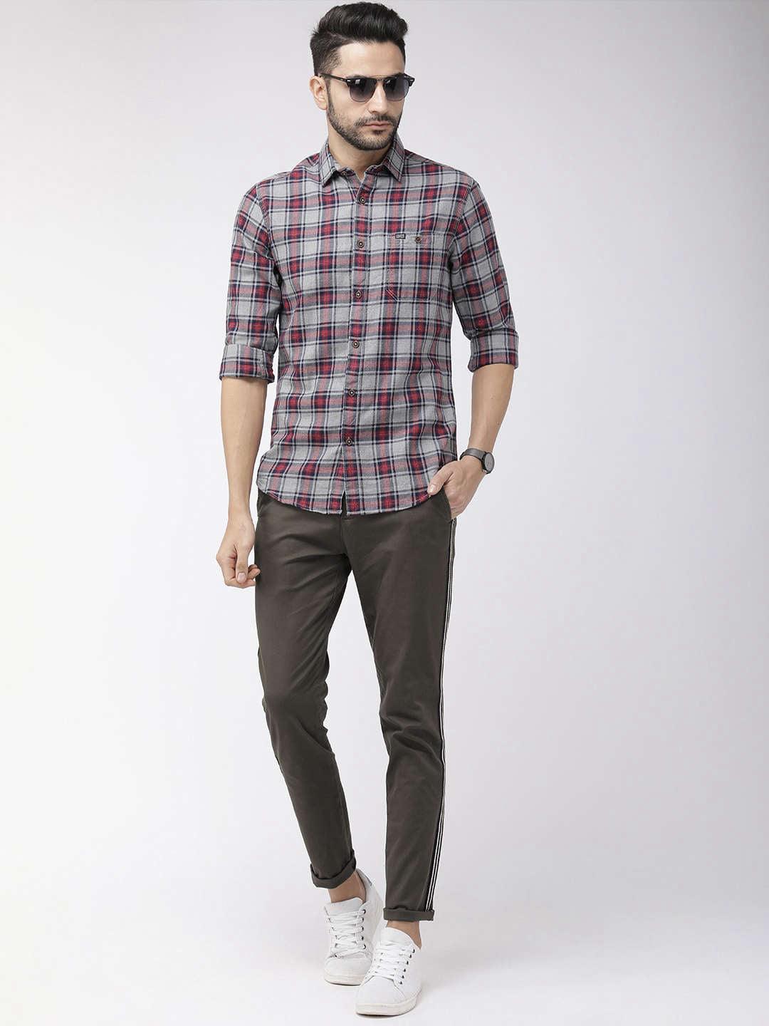 Men's Solid Casual Chino