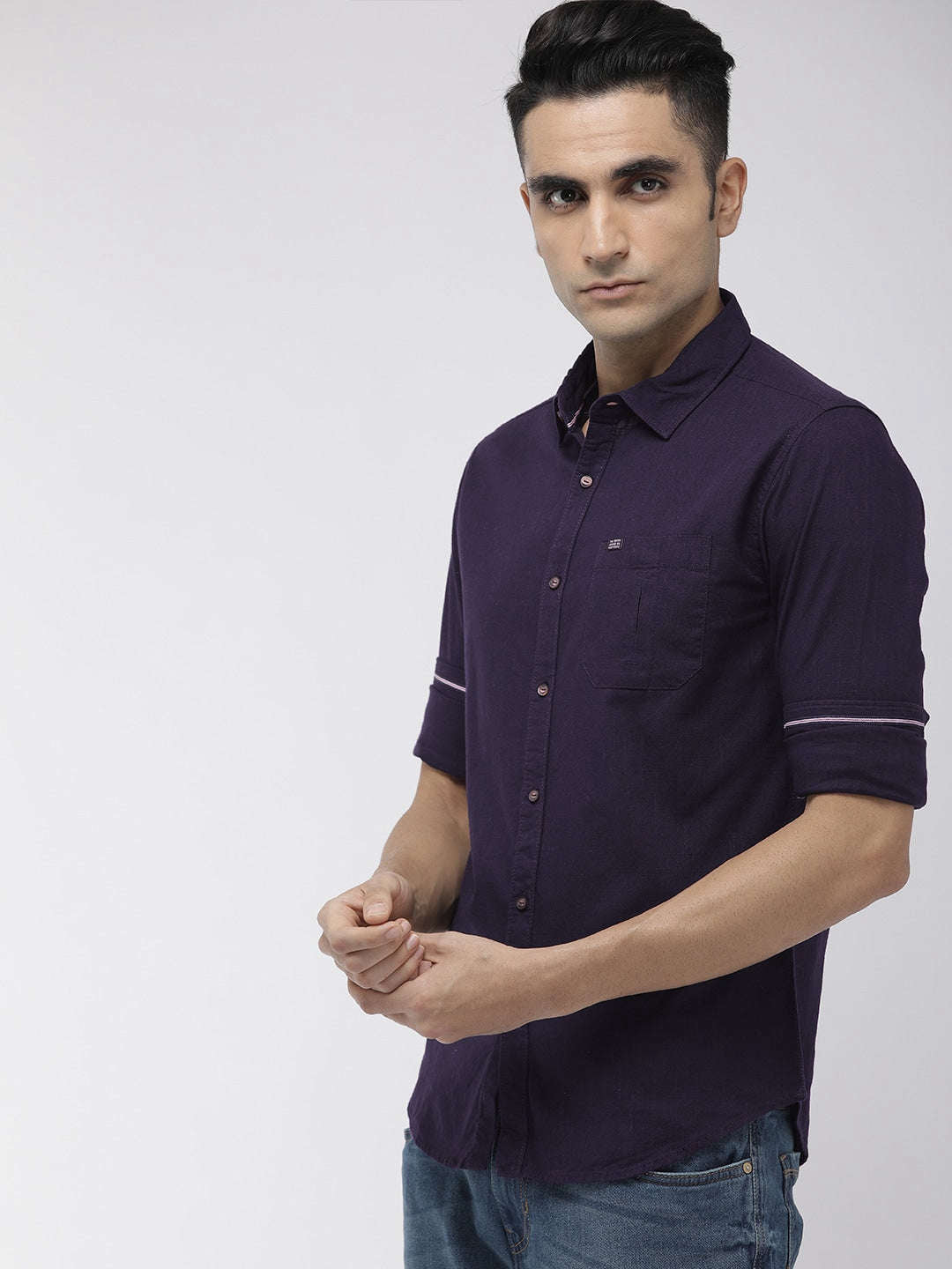 Men's Solid Casual Shirt