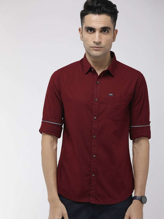 Men's Solid Casual Shirt