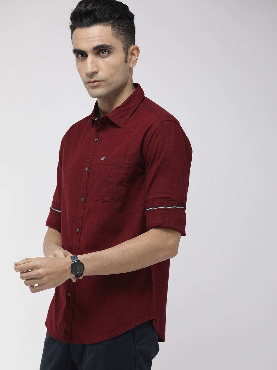 Men's Solid Casual Shirt