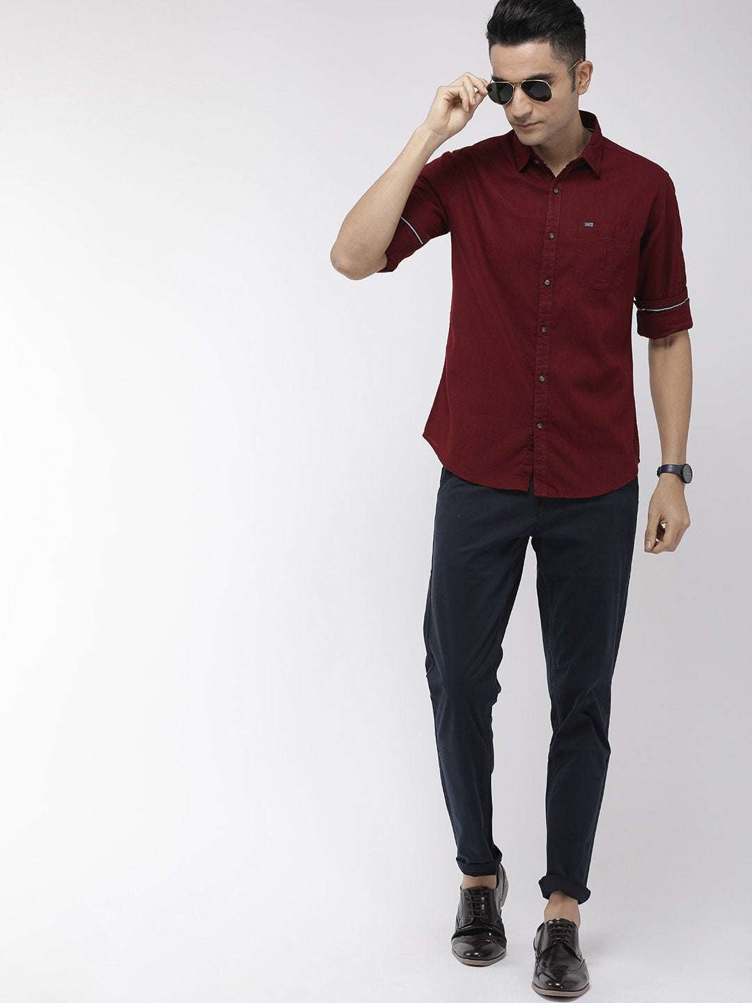 Men's Solid Casual Shirt